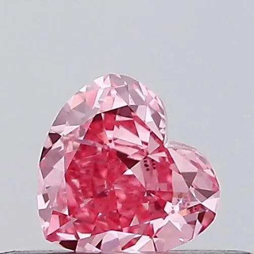 0.25ct Heart Lab Grown Diamond (Colour Fancy Vivid Pink, Clarity VS1, IGI Certified)