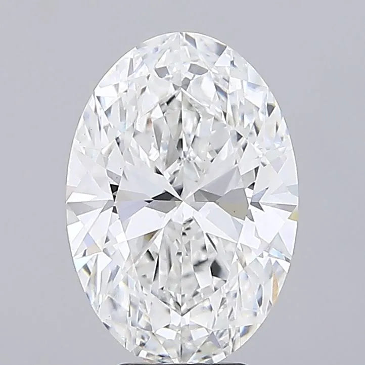 5.75ct Oval Lab Grown Diamond (Colour F, Clarity VVS2, IGI Certified)
