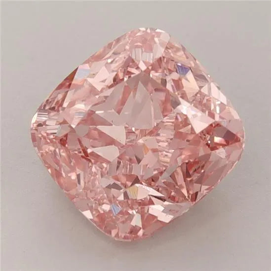 3.00ct Cushion modified Lab Grown Diamond (Colour Fancy Vivid Pink, Clarity VS1, IGI Certified)