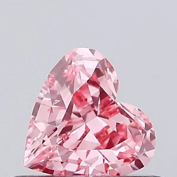 0.33ct Heart Lab Grown Diamond (Colour Fancy Vivid Pink, Clarity VS1, IGI Certified)