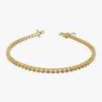 2.5mm 14K Gold Tennis Bracelet Mounting - 4 CTW Mount - 4 Prong Tennis Setting