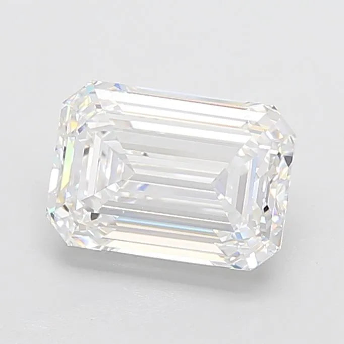3.71ct Emerald Lab Grown Diamond (Colour D, Clarity VVS1, IGI Certified)