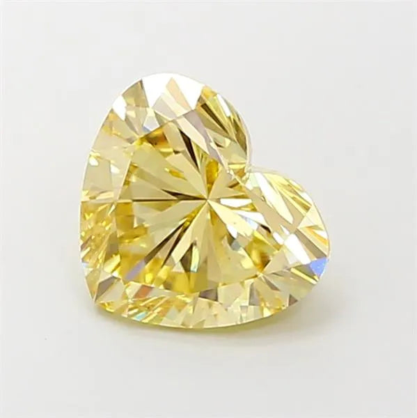 2.50ct Heart Lab Grown Diamond (Colour Fancy Yellow, Clarity VS1, IGI Certified)
