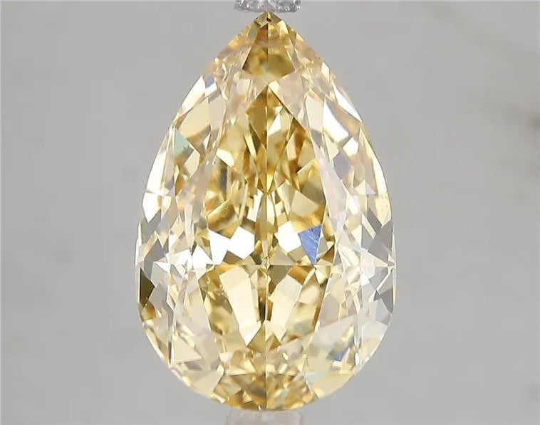 5.01ct Pear Lab Grown Diamond (Colour Fancy Intense Yellow, Clarity VS1, IGI Certified)